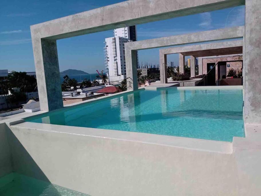 Apartamento Impecable Loft, Terraza, Alberca, Cerca De Playa