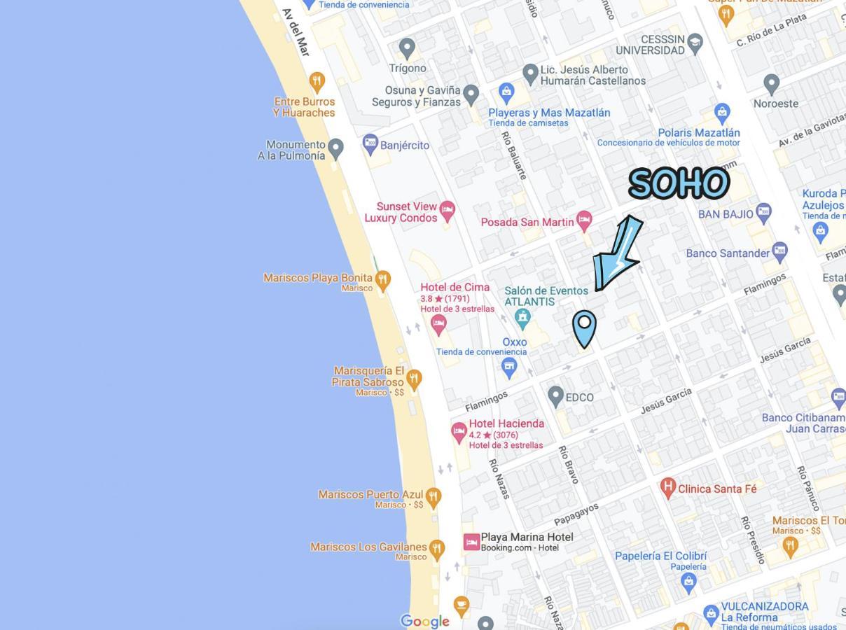 Soho 11 Hermoso Depa A Cuadra De La Playa Mazatlán