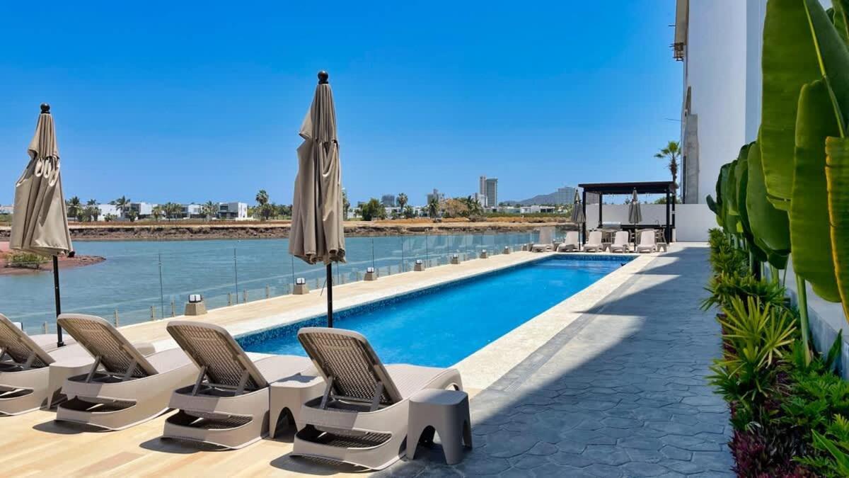 Departamento En Marina Mazatlan, A 5 Min De Playa, Con Alberca - 3d Apartment Mazatlan